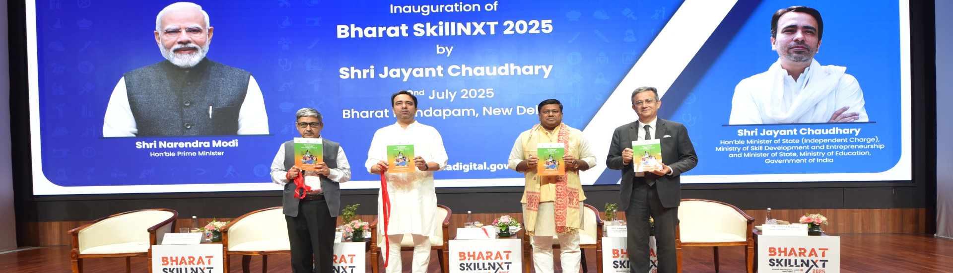 MSDE minister Shri Jayant Chaudhary inaugrate BharatSkillNxt 2025 New-Delhi