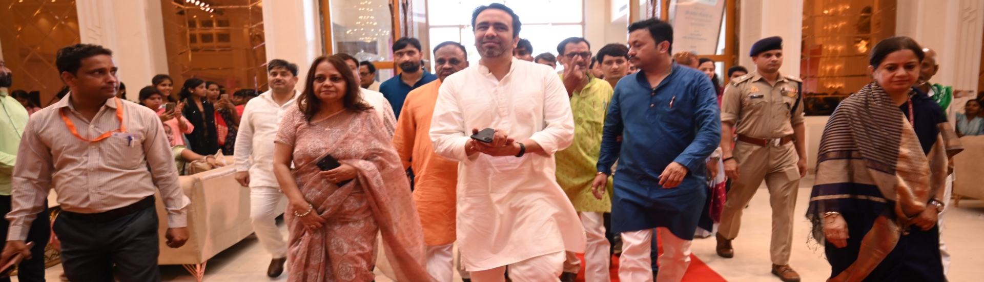 NIESBUD Director General Welcome Minister of MSDE at Sonbhadra June 2025