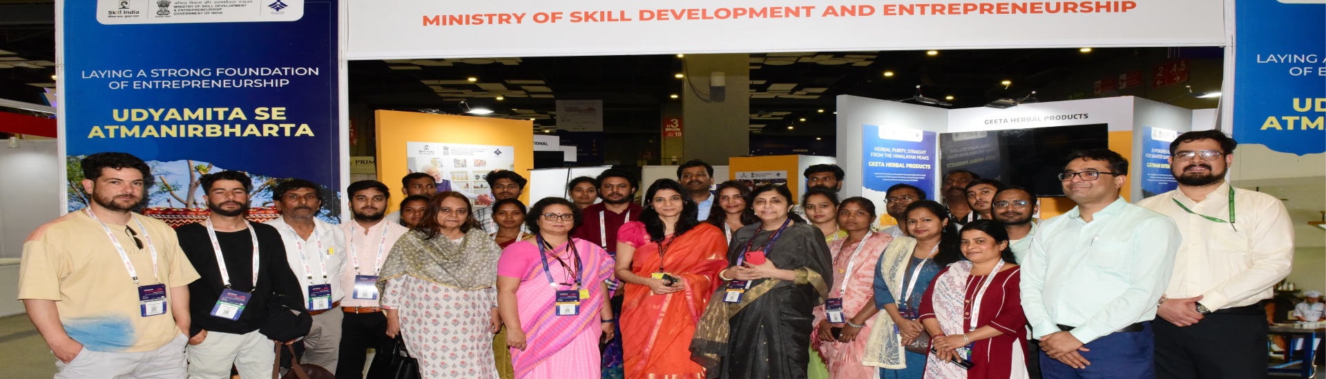 MSDE officials visited NIESBUD stall at Startup Mahakumbh Delhi
